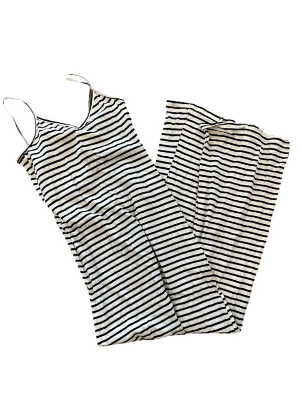 American Apparel Black and White Striped Maxi Dress